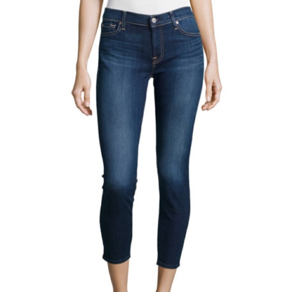 7 For All Mankind Cropped Gwenevere Jeans Size 27